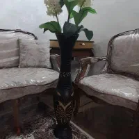 گلدان چوبی برجسته