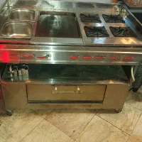 اجاق گاز  چهار شعله فردار و ۲ لگن  سرح کن