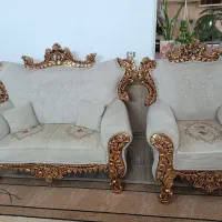 مبل سلطنتی ۸ نفره همراه با میز عسلی (فروشی)|مبلمان خانگی و میز عسلی|گرگان, |دیوار