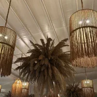 بوکه آویز  گل پامپاس یک متری