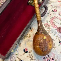 سه‌تار درجه یک کلکسیونی ساخت استاد رضا ژاله + دف