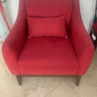 مبل تک نفره قرمز