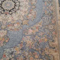 سلام یک جفت فرش آبی نقره‌ای ۱۲متری|فرش|اصفهان, جنیران (لادان)|دیوار