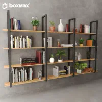 انواع قفسه و استند چوب-فلز|کتابخانه، شلف، قفسه‌های دیواری|دزفول, |دیوار