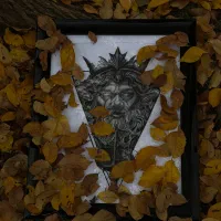 فروش تابلو سیاه قلم قاب براق