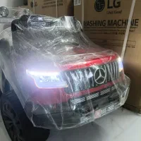 ماشین بنز بازی کنترلی قرمز کودک شارژی نقد و چکی