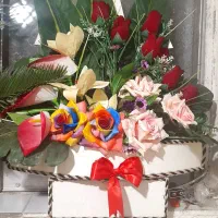 سبد گل|گل مصنوعی|لاهیجان, گلستان|دیوار