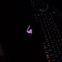 کیبورد گیمینگ RGB قرمز نارنجی زرد