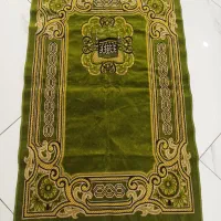 سجاده جانماز مخمل برجسته سبزعسلی ترکیه نو