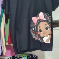 تیشرت چاپ دختر و ببعی|لباس|یزد, |دیوار