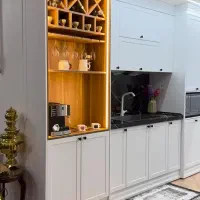 کابینت و کمد دیواری هایگلاس ام دی اف نئوکلاسیک