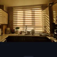 پرده زبرا سایه تاریک و روشن