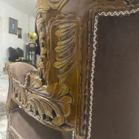 مبل دورومنبت تمام چوب گردو|مبلمان خانگی و میز عسلی|تاکستان, |دیوار