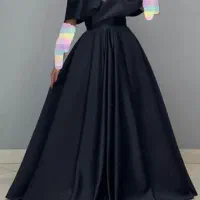 لباس ساتن مشکی