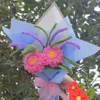 انواع دسته گل مصنوعی در طرح و رنگ زیبا|گل مصنوعی|رودسر, |دیوار