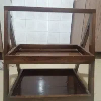 میز جا ادویه ساخته شده با چوب اصل گردو|آب‌چکان و نظم‌دهنده ظروف|ورامین, ورامین|دیوار