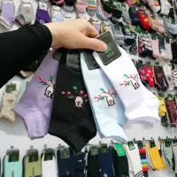 جوراب مچی دخترانه وزنانه تنوع رنگ وطرح جین12تایی|لباس|رشت, دباغیان|دیوار