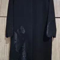 مانتو مجلسی مشکی مشکی