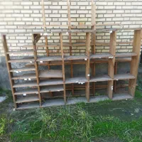 قفسه چوبی . نرادروسی|کتابخانه، شلف، قفسههای دیواری|تالش, هشتپر|دیوار