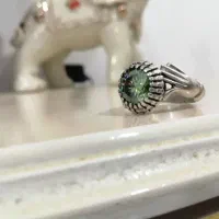 تعدادی انگشتر نقره وتسبیح کلکسیونی