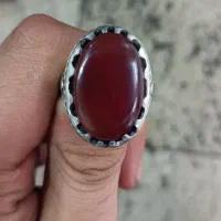 انگشتر نقره عقیق سرخ