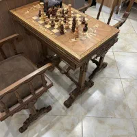 میز شطرنج و تخته تمام چوب راش|مبلمان خانگی و میز عسلی|پرند, فاز ۲|دیوار