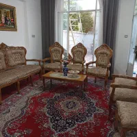مبل ۹ نفره چوب طبیعی
