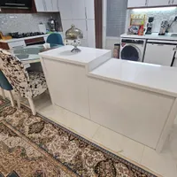 کابینت جزیره + میز ناهارخوری چهار نفره|میز و صندلی غذاخوری|رباط‌کریم, |دیوار