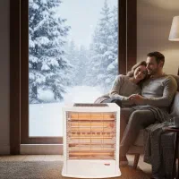 بخاری برقی برفاب فن دار هیتر برقی رومیزی|بخاری، هیتر، شومینه|قم, شاه ابراهیم|دیوار