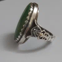 انگشتر نقره مردانه با سنگ فیروزه نیشابور|جواهرات|قم, پردیسان|دیوار