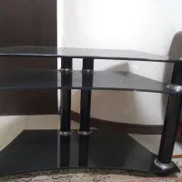 میز شیشه ای تلویزیون