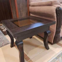 مبل راحتی ۵ نفره چوب نراد به همراه دوتا میز عسلی|مبلمان خانگی و میز عسلی|رضوانشهر, |دیوار