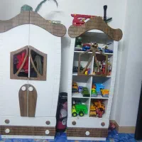 تخت و کمد نوجوان طرح کلبه