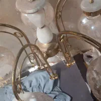 لوستر تقریبا قدیمی .سالم پنج شعله