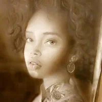 تابلو سیاه قلم 50*70