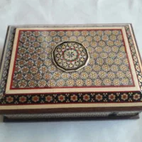 جعبه پاسور خاتم|صنایع دستی و سایر لوازم تزئینی|اصفهان, امامزاده اسماعیل|دیوار