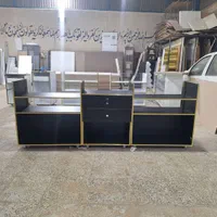 شلف پیشخوان‌ مشکی‌طلایی cncخور قفسه ویترین استند|فروشگاه و مغازه|اصفهان, گورت|دیوار