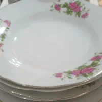 میوه خور ی انواع وخیار خوری بشقاب چینی گل سرخ|ظروف سرو و پذیرایی|مشهد, مشکینی (شهرک غرب)|دیوار