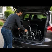 نیازمند کمک برای گذاشتن ویلچرم در صندوق عقب