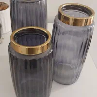 گلدان شیشه ای سه سایز