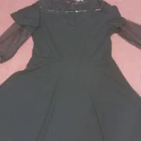 لباس پیراهن عروسکی یقه دانتل  قایقی