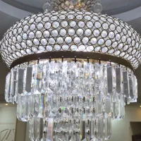 سه عدد لوستر کریستالی زیبا