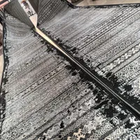 فرش کناره ابریشمی طرح مراکشی