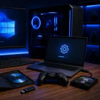 نصب ویندوز و بازی و برنامه کامپیوتر و لپ‌تاپ