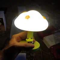 چراغ خواب سیلسکونی طرح قارچ و پاندا