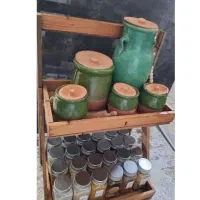 استند چوبی دو طبقه