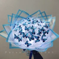 دسته پروانه گل ربانی دیزاین پول|گل مصنوعی|مشهد, ایثارگران|دیوار