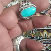 یک عدد انگشتر فیروزه ۲۰گرم وزنه فیروزه اصل