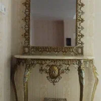 آینه و کنسول آلیاژ طرح برنز