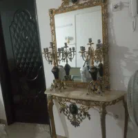 آینه شمعدانی طرح برنز